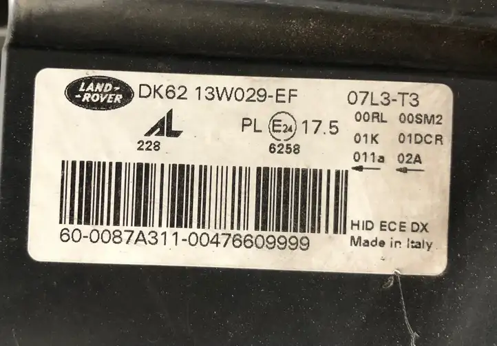 Land Rover Range Rover L405 (2012 - 2017) DK6213W029EF Передняя фара — фото 4