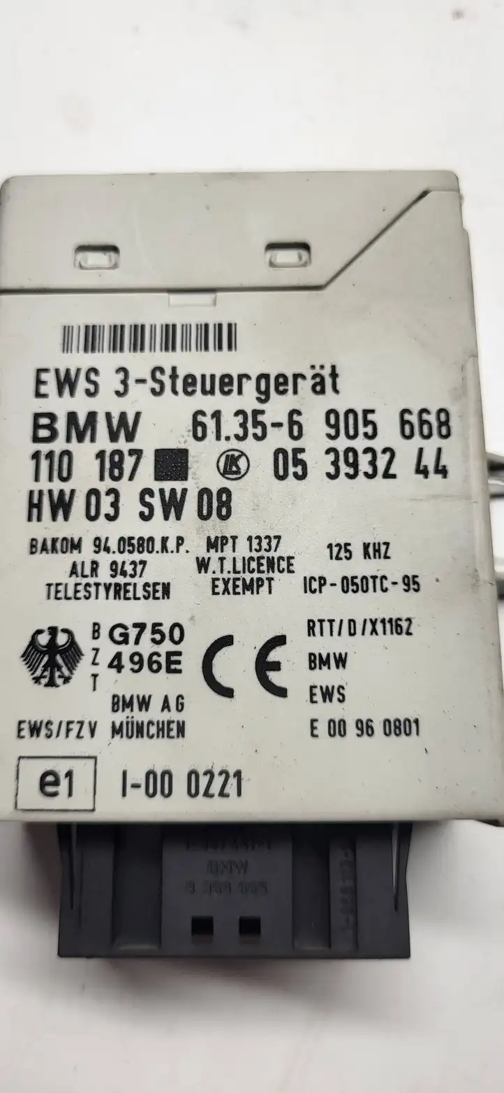 BMW 5 E39 (1996 - 2003) 61356905668 Блок иммобилайзера — фото 3