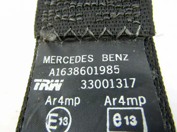 Mercedes-Benz ML W163 (1997 - 2005) Задний ремень безопасности — фото 2
