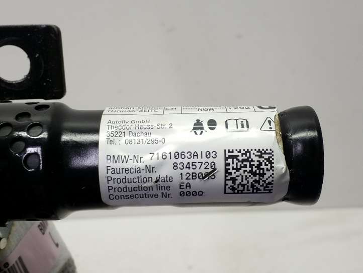 BMW X5M E70 (2010 - 2013)  7161063A Подушка безопастности сиденья
