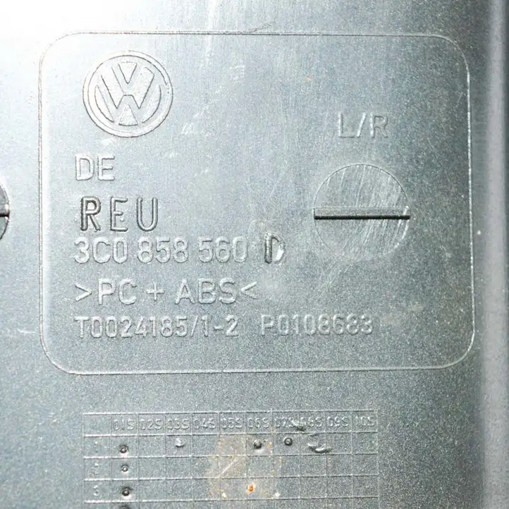 Volkswagen PASSAT B7 (2011 - 2014) 3C0858560D Обшивка рулевой колонки — фото 6