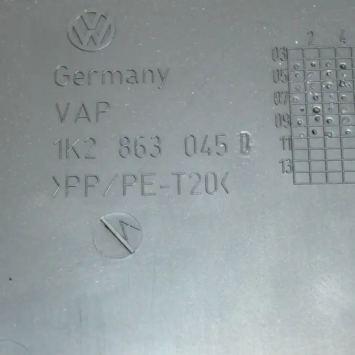 Volkswagen Golf VI (2009 - 2013) 1K2863045D Прочие детали салона — фото 3