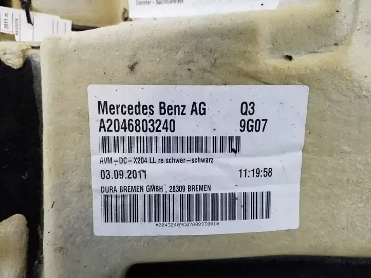 Mercedes-Benz GLK X204 (2008 - 2016) A2046803240 Передний коврик салона — фото 2