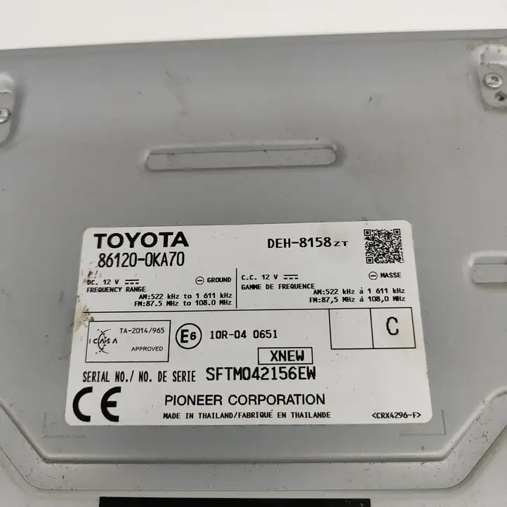 Toyota Hilux (AN120, AN130) (2017 - 2020) 861200KA70 Магнитола / мультимедийная система — фото 10
