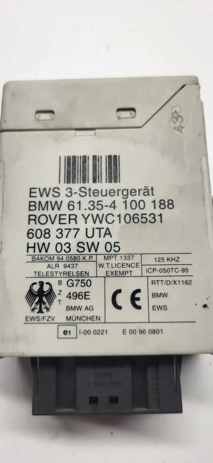 BMW 5 E39 (1996 - 2003) 61354100188 Блок иммобилайзера — фото 3