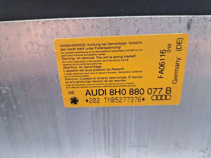 Audi A4 S4 B7 8E 8H (2004 - 2009) 8H0880077B Система защиты от опрокидывания — фото 4
