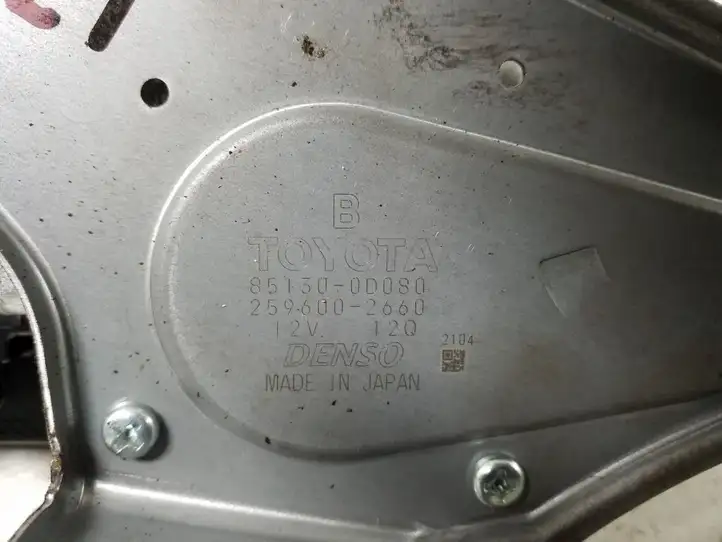Toyota Yaris (2012 - 2014) 85130-0D080 Двигатель стеклоочистителя заднего стекла — фото 2
