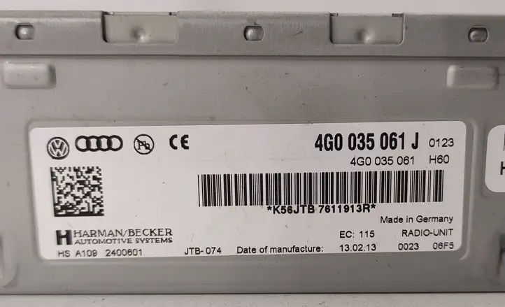 Audi A6 Allroad C7 (2012 - 2014) 4G0035061J Магнитола / мультимедийная система — фото 4