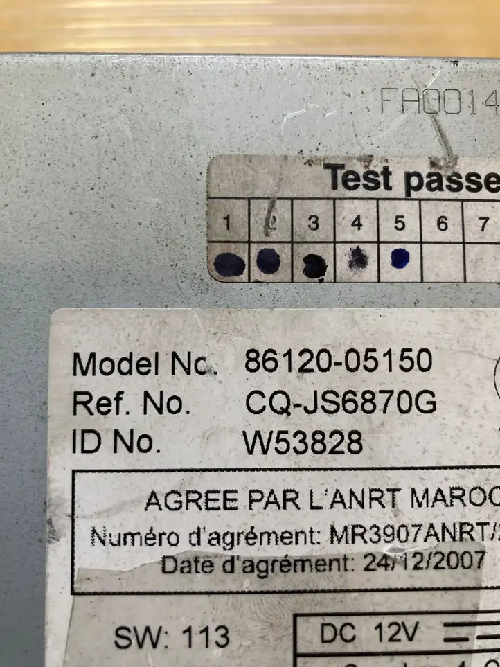 Toyota Avensis T270 (2009 - 2012) 8612005150 Магнитола / мультимедийная система — фото 2