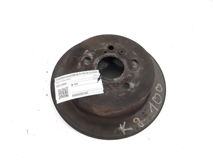 Toyota Previa (XR30, XR40) II (2000 - 2006) 42431-28090 Тормозной диск задний — фото 1