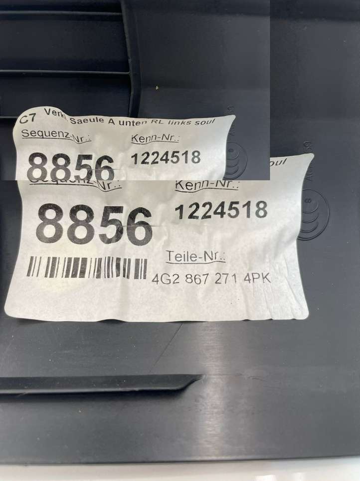 Audi A6 (2014 - 2018)  4G2867271 Отделка переднего порога (внутренняя)