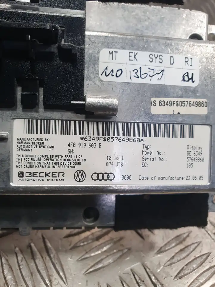 Audi A6 S6 C6 4F (2004 - 2008) 4F0919603B Магнитола / мультимедийная система — фото 5