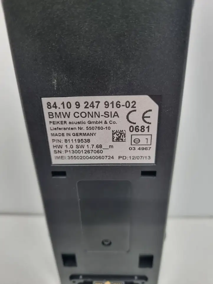 BMW 7 F01 (2008 - 2016) 84109247916 Микрофон (Bluetooth / телефон) — фото 6