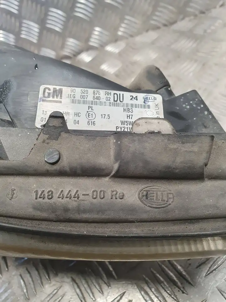 Opel Astra G (1998 - 2004) 90520876 Передняя фара — фото 3