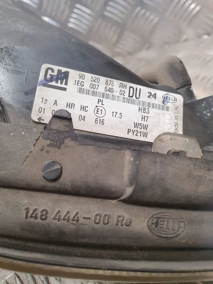 Opel Astra G (1998 - 2004) 90520876 Передняя фара — фото 9