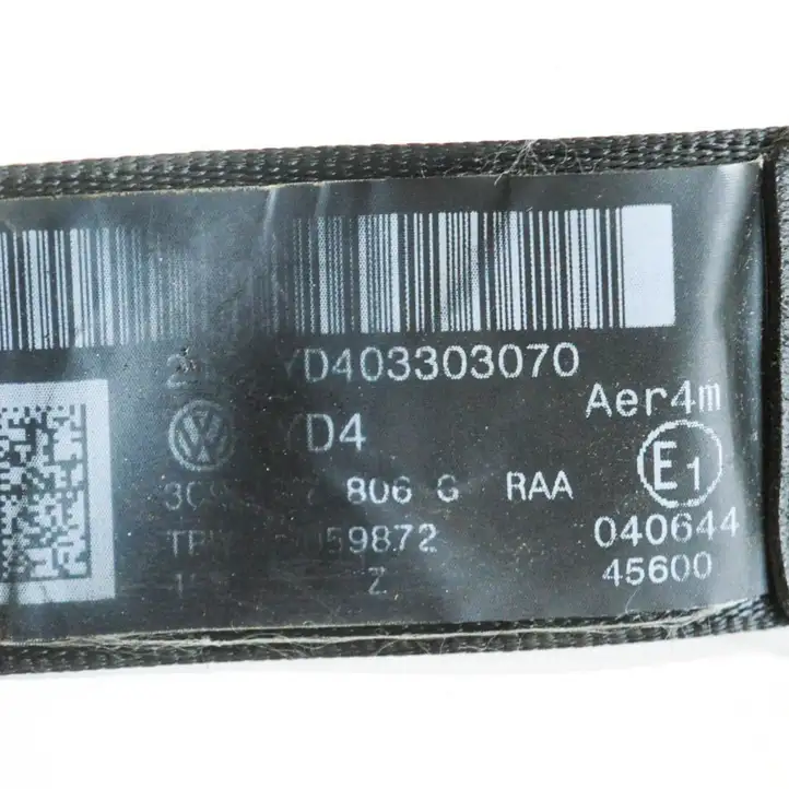 Volkswagen PASSAT B6 (2005 - 2010) 33059771D Задний ремень безопасности — фото 4