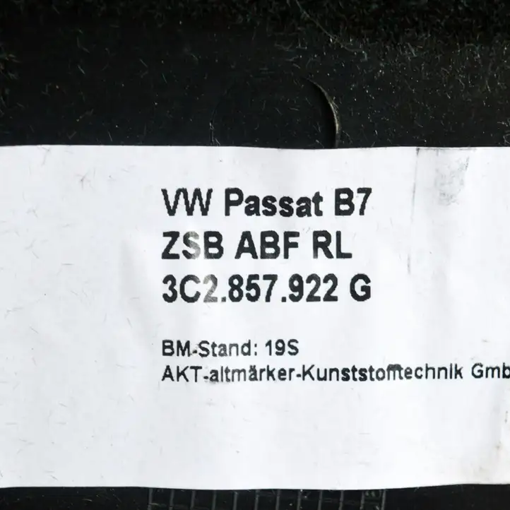 Volkswagen PASSAT B7 (2011 - 2014) 3C2857922G Прочие детали салона — фото 3