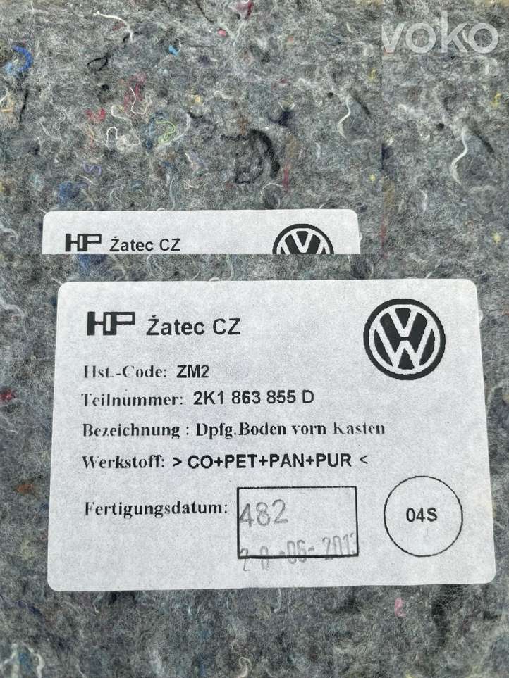 Volkswagen Caddy (2010 - 2015)  2K1863855D шумоизоляция перегородки