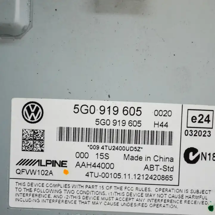 Volkswagen Golf VII (2013 - 2019) 5G09196055G0035820 Магнитола / мультимедийная система — фото 6