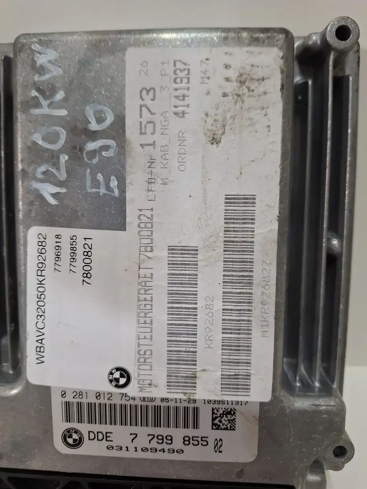 BMW 3 E90 E91 (2005 - 2012) 7799855 Блок управления двигателем (ECU) — фото 2