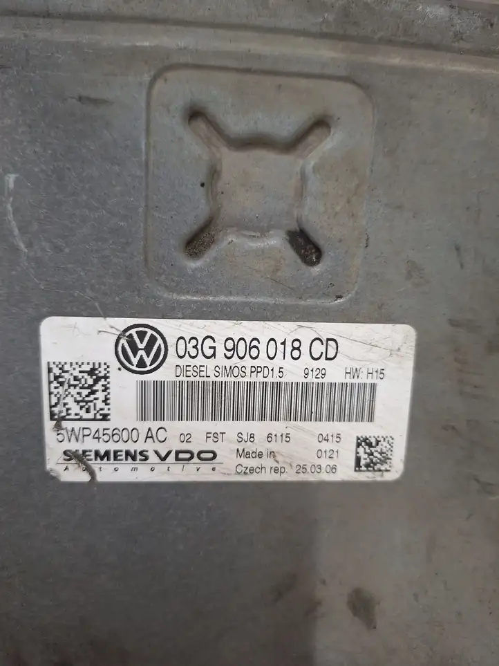 Volkswagen PASSAT B6 (2005 - 2010) 03G906018CD Блок управления двигателем (ЭБУ) — фото 2
