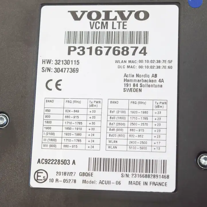 Volvo S90, V90 (2016 - 2020) 30477369 Блок GSM — фото 6