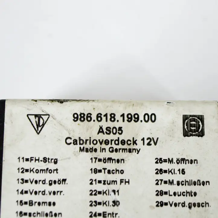 Porsche Boxster 986 (1996 - 2004) 98661819900 Реле аварийных фонарей — фото 7