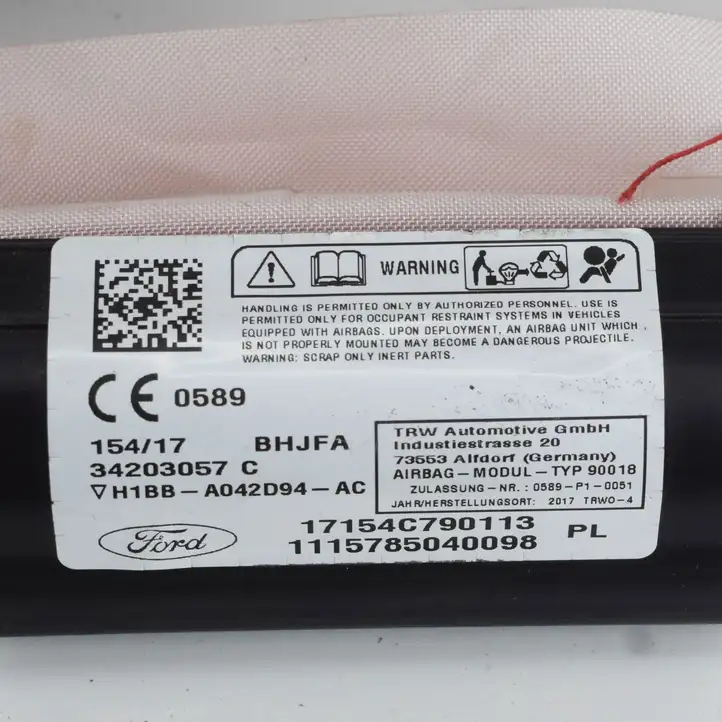 Ford Fiesta (2013 - 2017) H1BBA042D94AC Боковая подушка безопасности шторка — фото 7