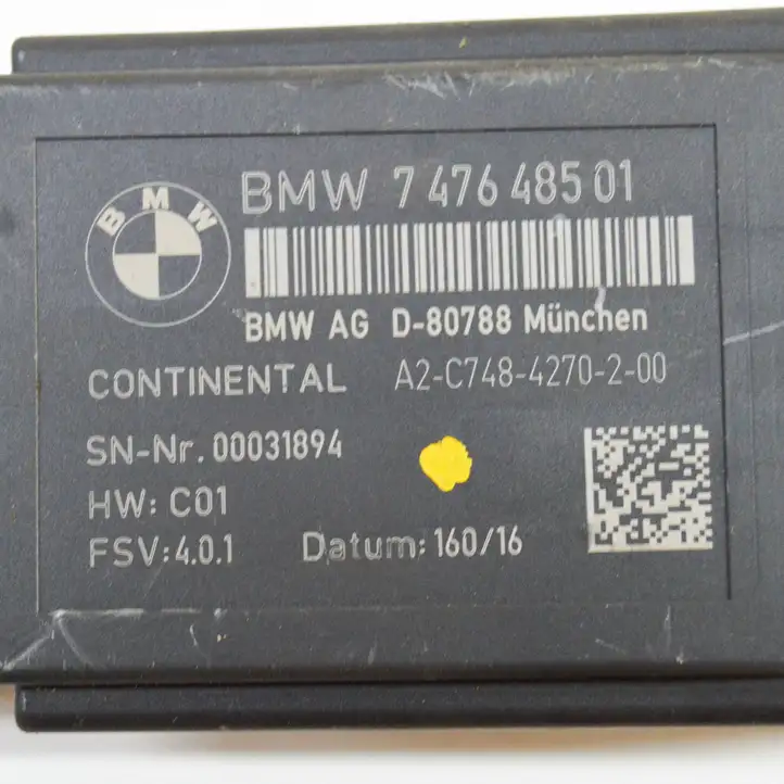 BMW 3 F30 F35 F31 (2012 - 2018) 7476485 Блок управления сиденьем — фото 7
