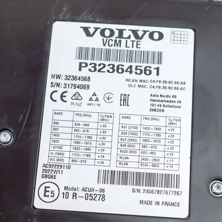 Volvo XC40 (2017 - ) 31450445 Bluetooth модуль — фото 6