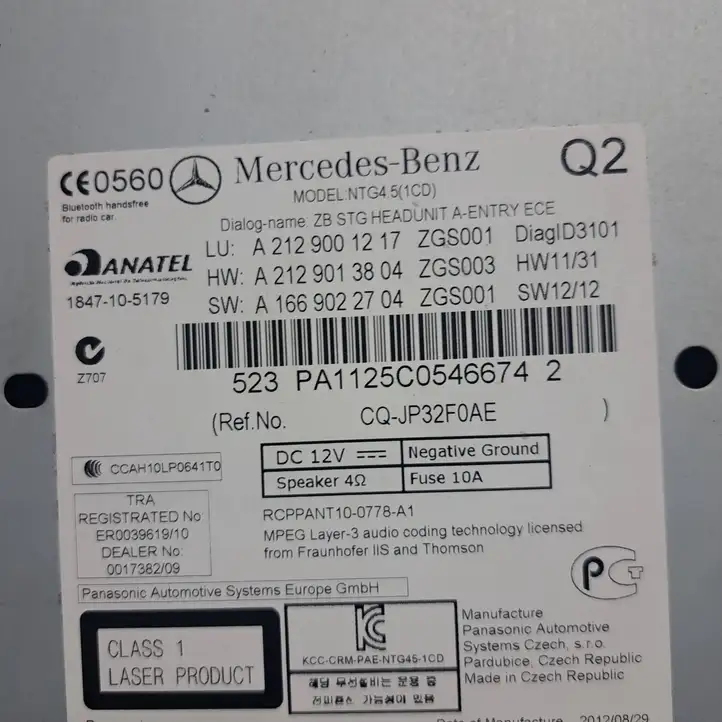Mercedes-Benz E W212 (2009 - 2016) A2129001217 Магнитола / мультимедийная система — фото 3