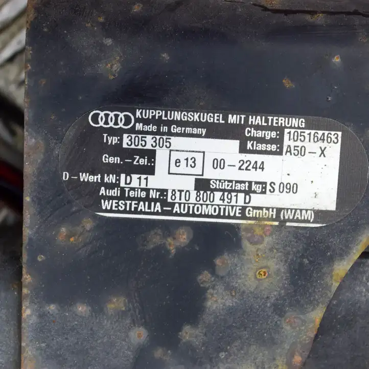 Audi A5 8T 8F (2007 - 2011) 8T0800491D Комплект буксировочного крюка — фото 10