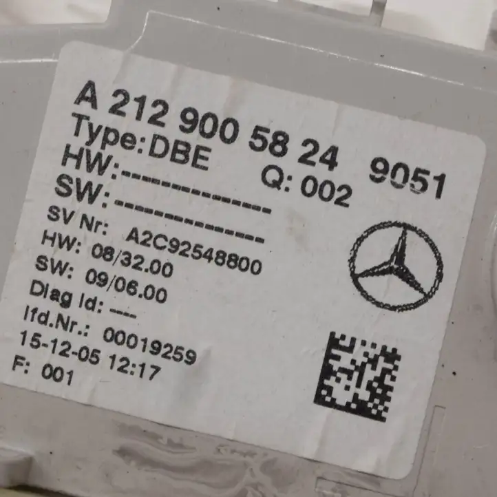Mercedes-Benz E W212 (2009 - 2016) A2129005824 Комплект потолочной обшивки — фото 3