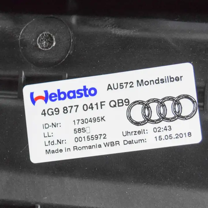 Audi A6 Allroad C7 (2014 - 2018) 4G9877307 Комплект люка крыши — фото 4