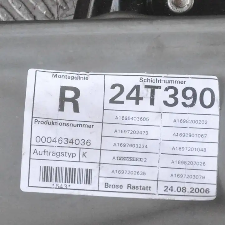 Mercedes-Benz A W169 (2004 - 2012) Электростеклоподъемник передний (комплект) — фото 4