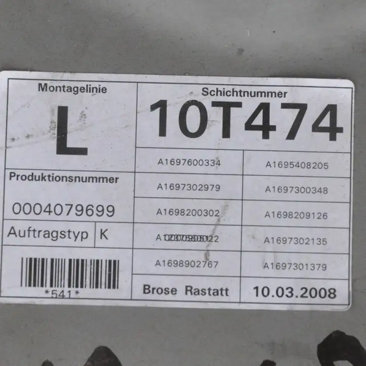 Mercedes-Benz A W169 (2004 - 2012) Стеклоподъемник передней двери (комплект) — фото 4