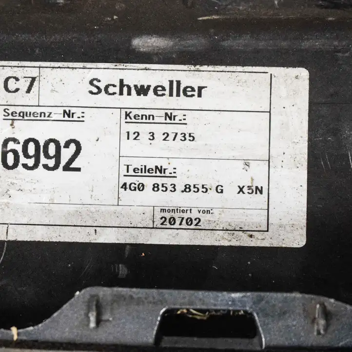 Audi A6 C7 (2011 - 2014) 4G0853855G Порог кузова — фото 4