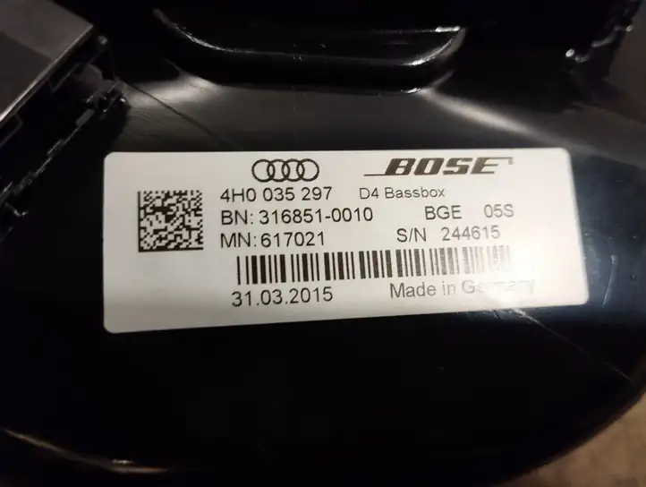Audi A8 S8 D4 4H (2013 - 2017) 4G1035223A Комплект аудиосистемы — фото 5