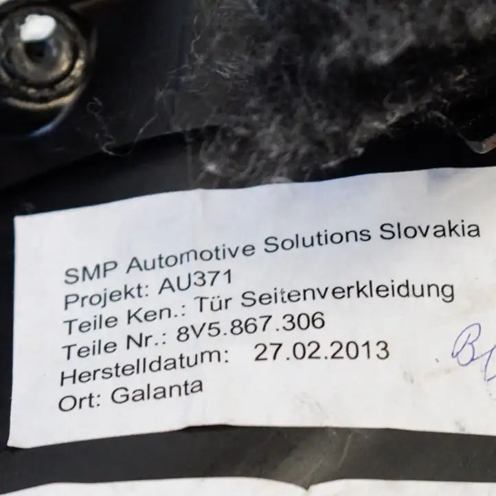 Audi A3/S3 8V (2012 - 2016) 8V5867306 Обшивка задней двери — фото 5