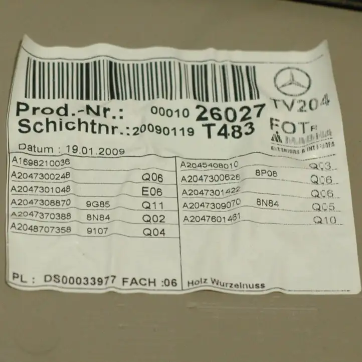 Mercedes-Benz GLK X204 (2008 - 2016) A2047601401 Обшивка задней двери — фото 3