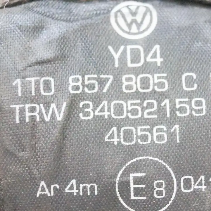 Volkswagen Touran I (2003 - 2010) 1T0857805C Задний ремень безопасности — фото 2