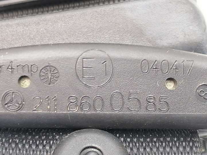 Mercedes-Benz E W211 (2002 - 2009)  2118600585 Задний ремень безопасности