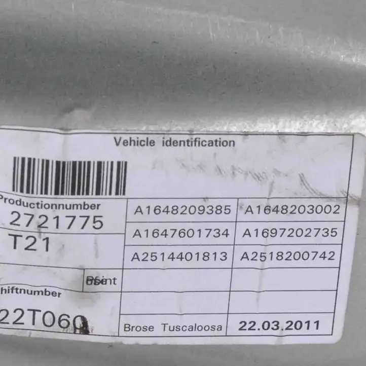 Mercedes-Benz ML W164 (2005 - 2011) Электростеклоподъемник передний (комплект) — фото 5