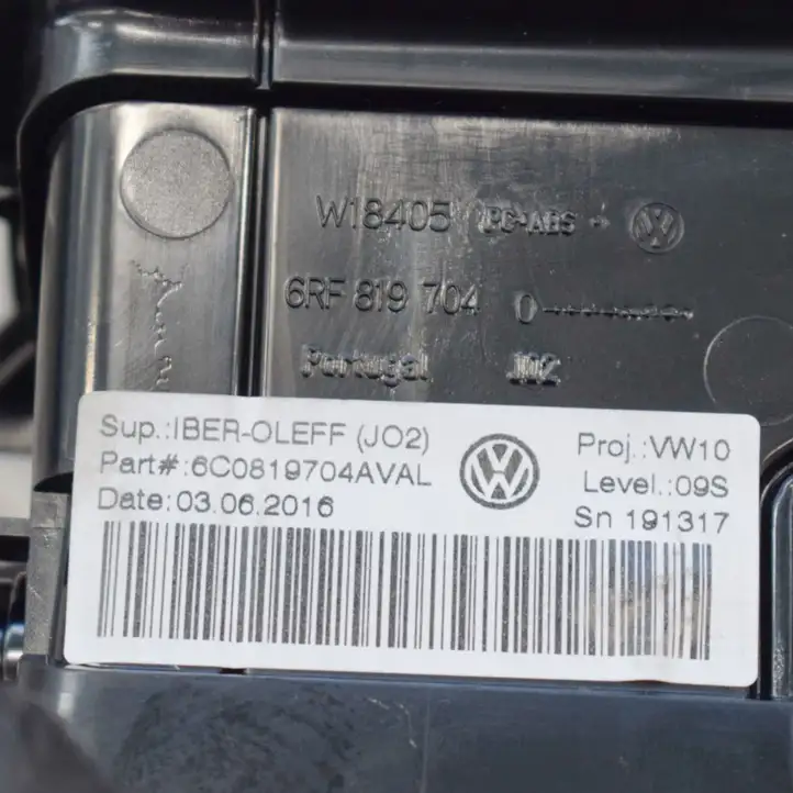 Volkswagen Polo V 6R (2009 - 2015) 6RF819704 Воздушная решетка панели — фото 3
