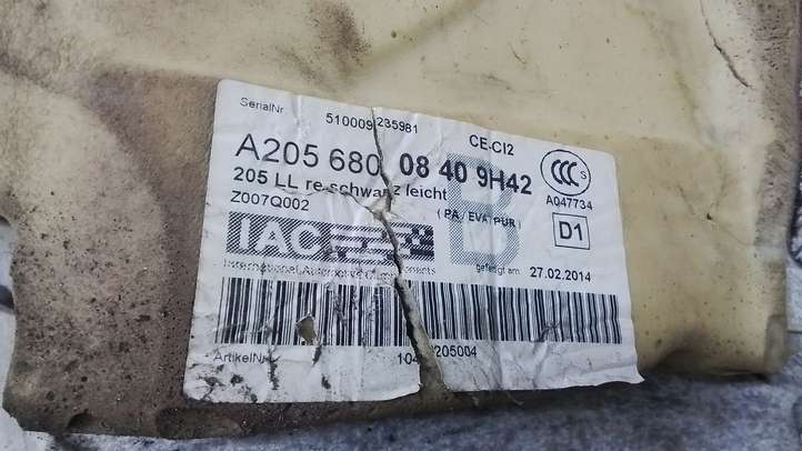 Mercedes-Benz C AMG W205 (2014 - )  A2056800840 Передний коврик салона