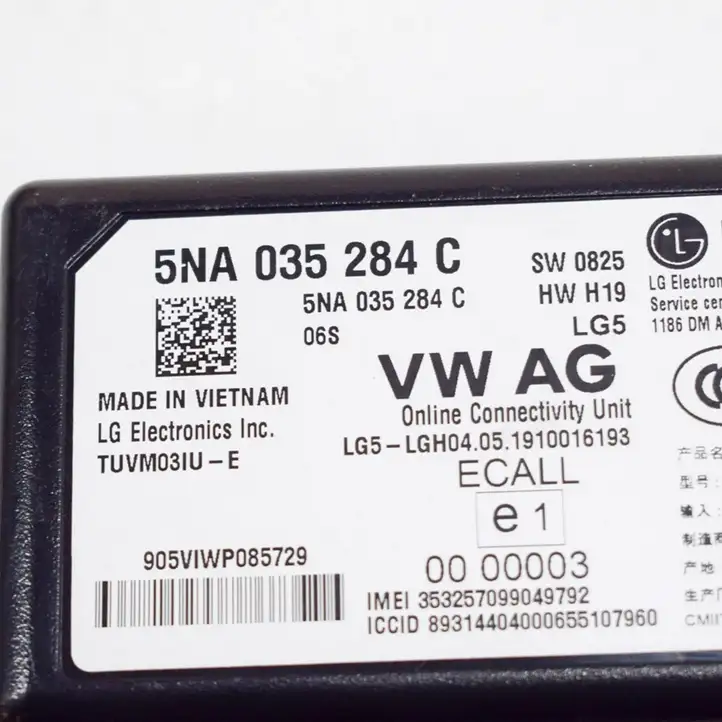 Skoda Fabia Mk3 (NJ) (2015 - 2021) 5NA035284C Bluetooth модуль — фото 6