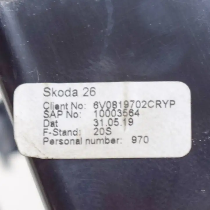 Skoda Fabia Mk3 (NJ) (2015 - 2021) 6V0819702C Воздушная решетка панели — фото 5