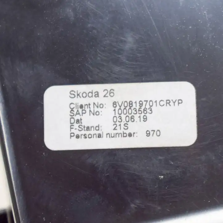 Skoda Fabia Mk3 (NJ) (2015 - 2021) 6V0819701C Воздушная решетка панели — фото 5