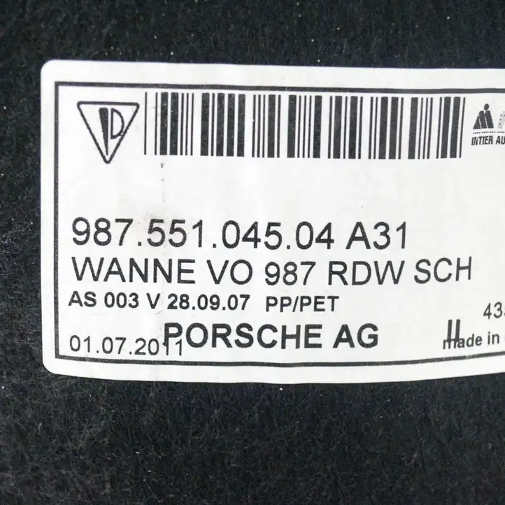 Porsche Cayman 987 (2008 - 2012) Боковая обшивка багажника — фото 2