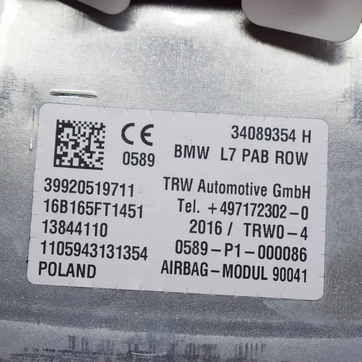 BMW 4 F36 Gran coupe (2014 - 2017) 9205197 Подушка безопасности пассажира — фото 6